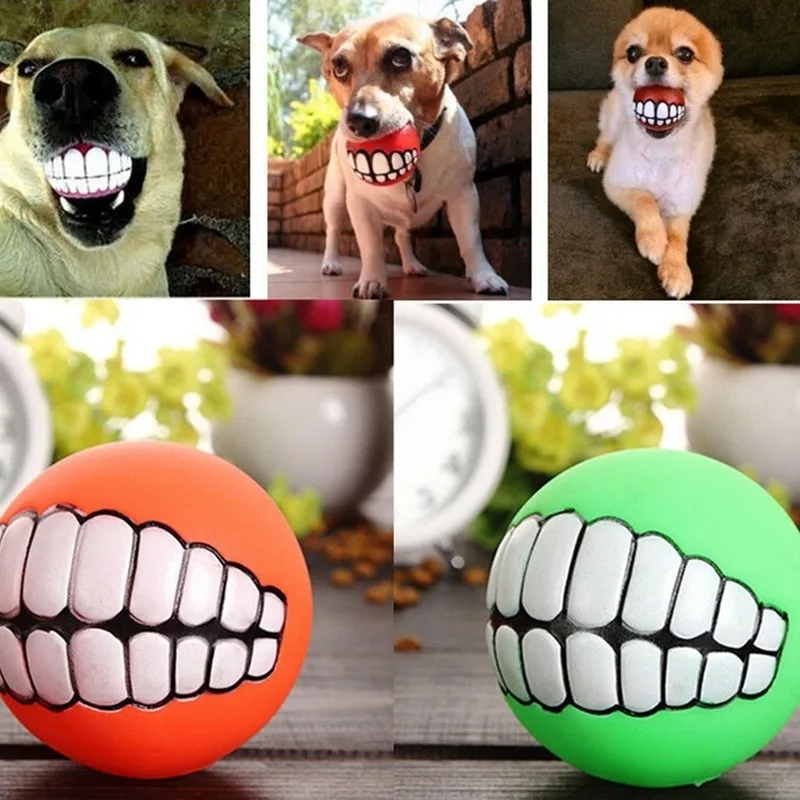Dog Muzzle Silicone - Pet Dog Puppy Ball Teeth Silicon
