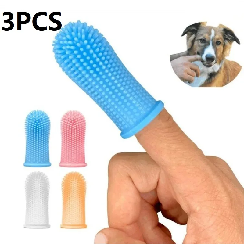 Dog Muzzle Silicone - 3PCS Dental Cleaning Dog Teeth Cleaning
