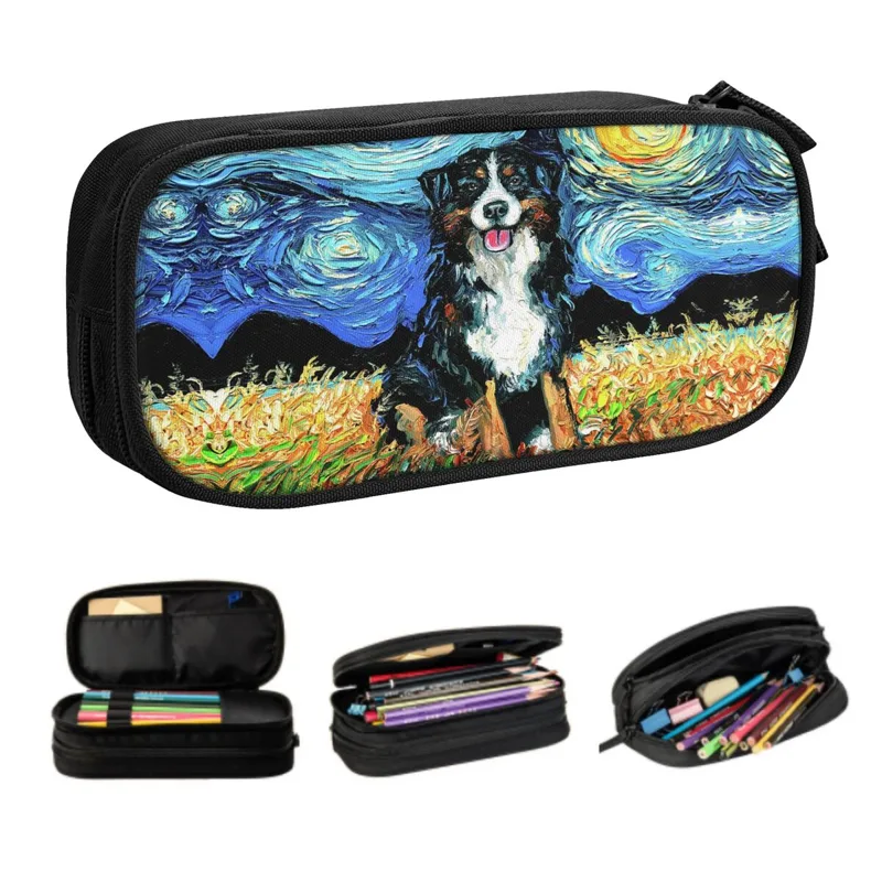 Pet X Supplies & Tack Grooming - Custom Starry Night Bernese Mountain Dog