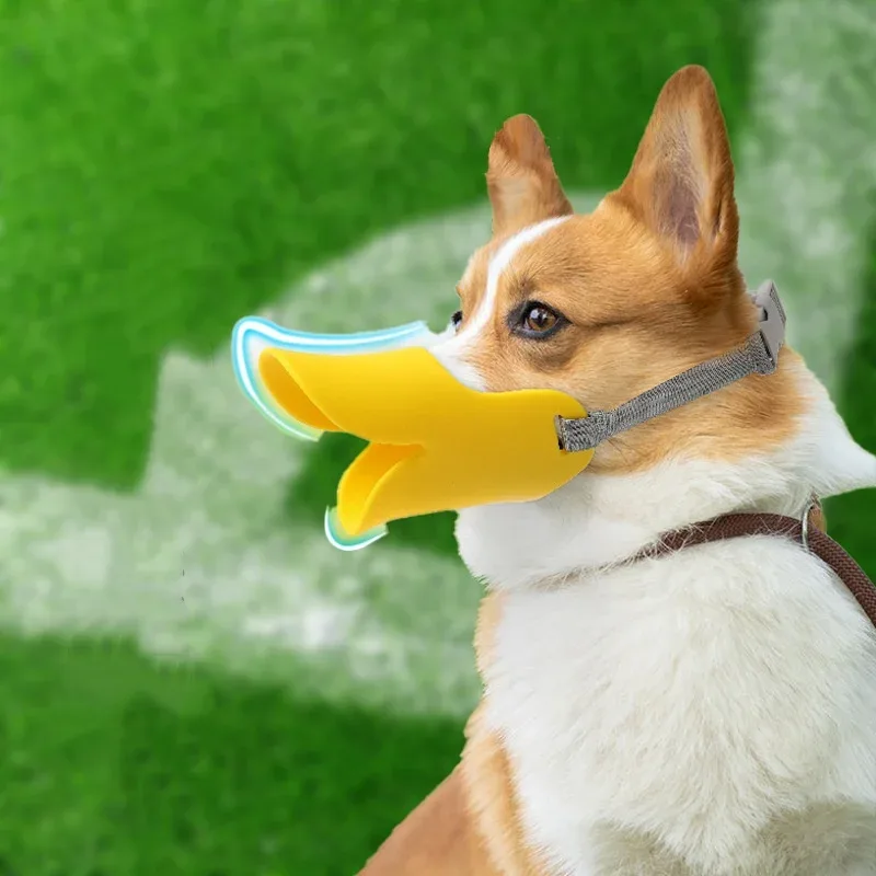 Dog Muzzle Silicone - Soft Adjustable Silicone Small Dog Muzzle