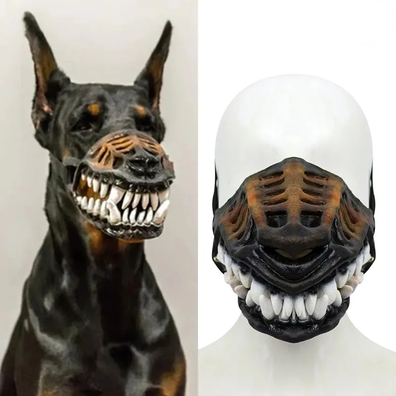 Dog Muzzle Silicone - Dog Mouth Mask Padded Latex Rubber