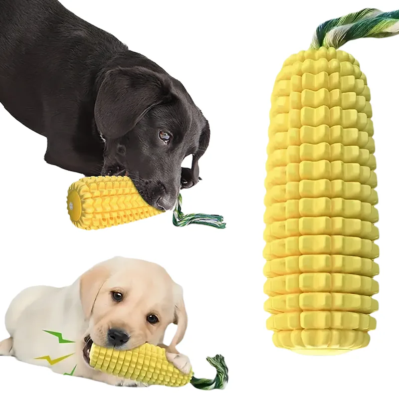 Dog Muzzle Silicone - Pet Toy Squeaky Dental Chew Stick,