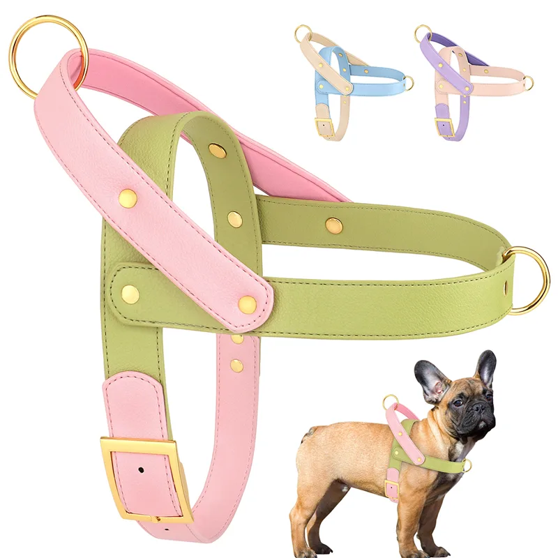 No Pull Dog Harness - Leather Dog Harness No Pull Dogs