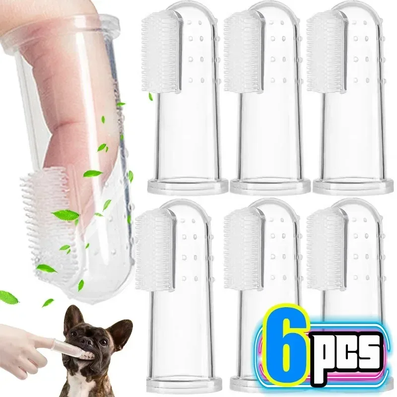 Silicone Soft Pet Finger Cuff  - Dog Muzzle Silicone 评论和价格