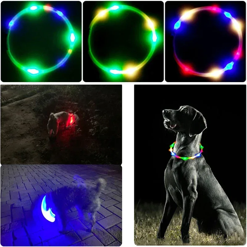 3 Modes Dog Luminou Charge Col - Dog Muzzle Silicone 评论和价格