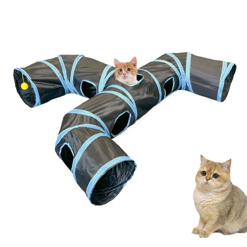 Cat Toy Tunnel Indoor Cat Hide - Interactive Cat Toy 评论和价格