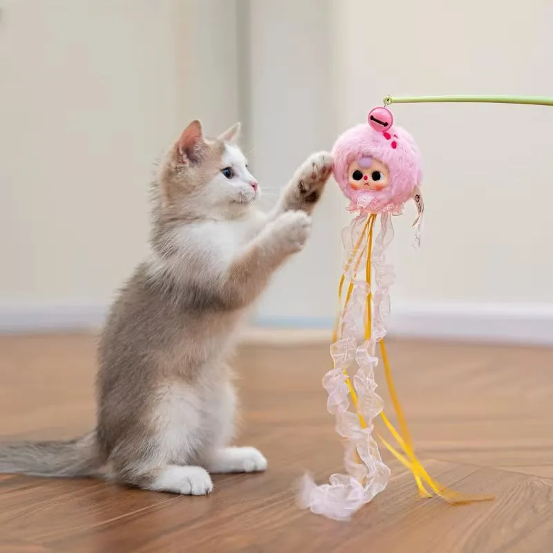 New Baby Three Cat Teasing Sti - Interactive Cat Toy 评论和价格
