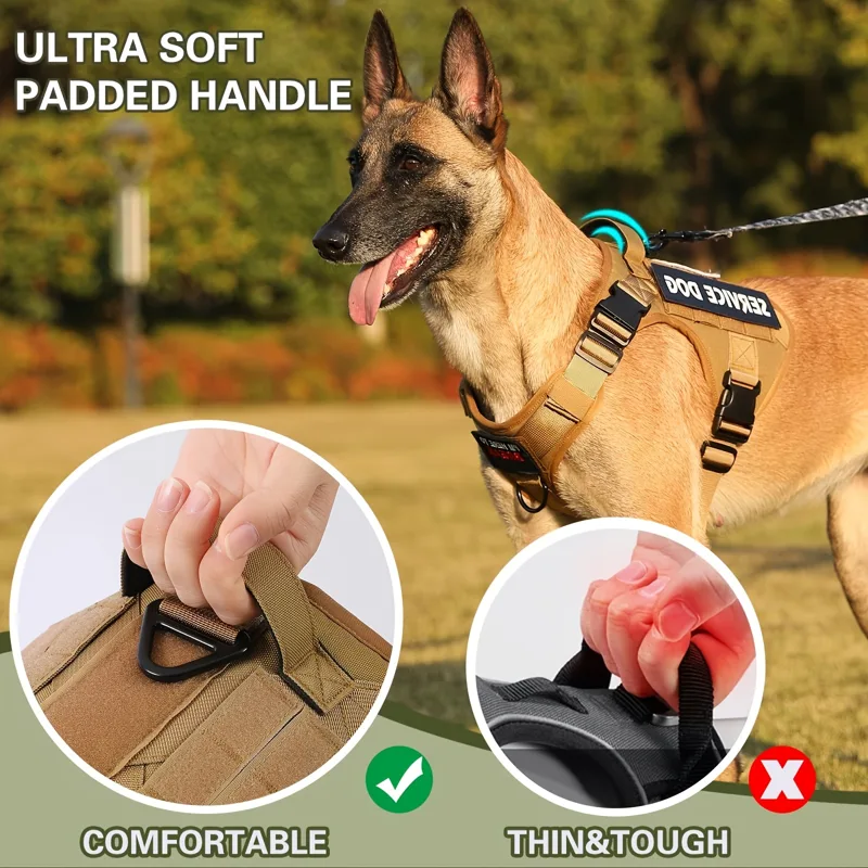 Adjustable Tactical Service Do - No Pull Dog Harness 评论和价格
