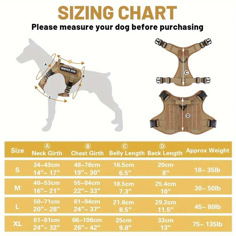 Adjustable Tactical Service Do - No Pull Dog Harness 评论和价格