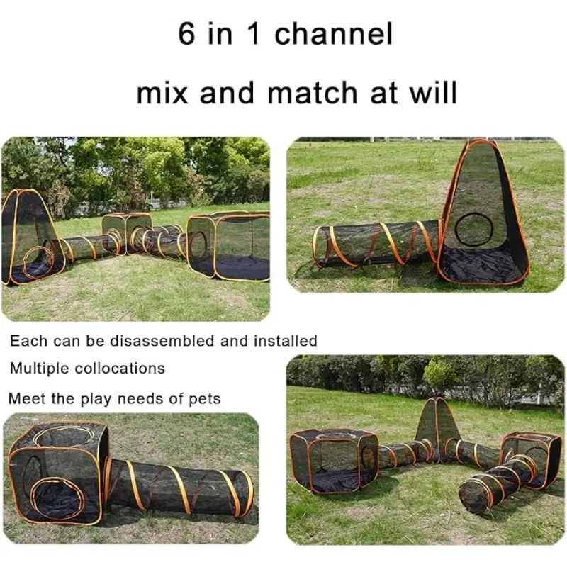 6-in-1 Tent Cat Enclosures wit - Interactive Cat Toy 评论和价格