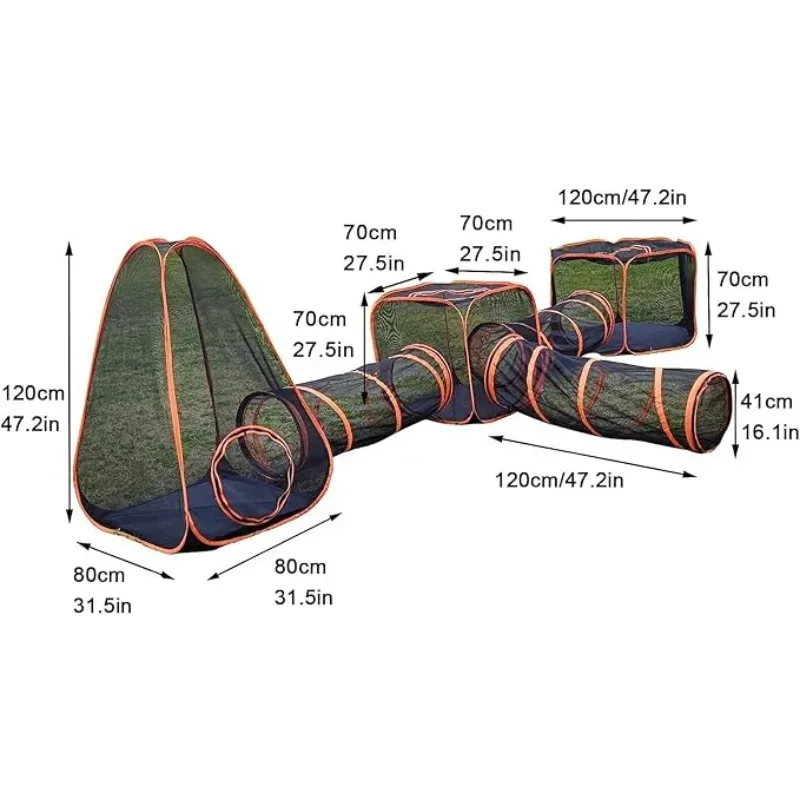 6-in-1 Tent Cat Enclosures wit - Interactive Cat Toy 评论和价格