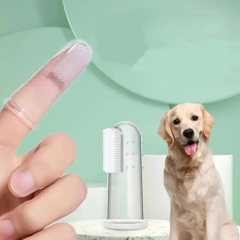 5 Pet Finger Toothbrushes for  - Dog Muzzle Silicone 评论和价格