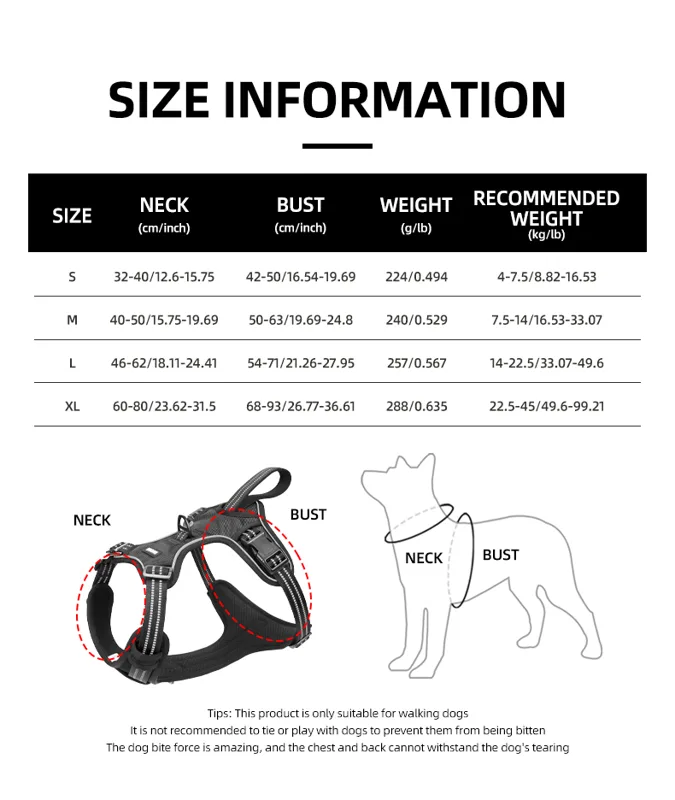 Car Safety Dog Harness for Med - No Pull Dog Harness 评论和价格