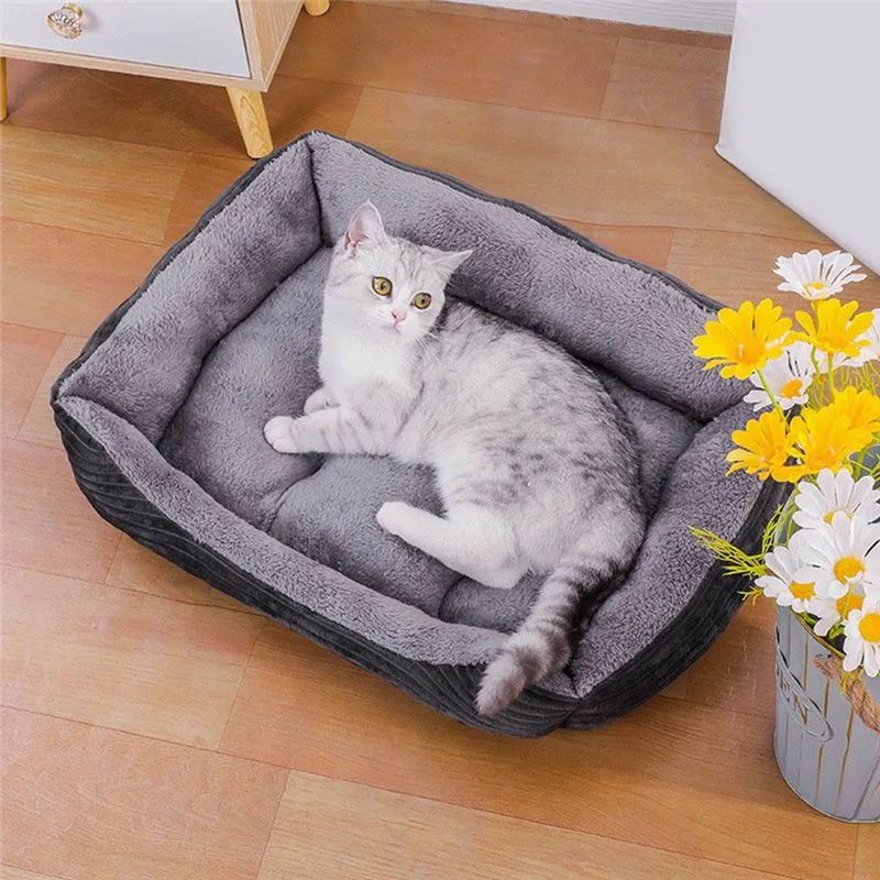 AEA9-Grey Dog Bed Pet Square P - Pet X Supplies & Tack Grooming 评论和价格